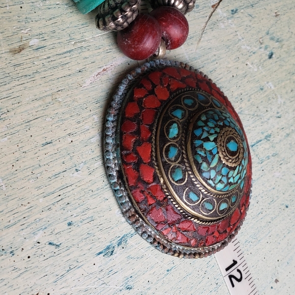 Aztec statement Necklace - Picture 8 of 8